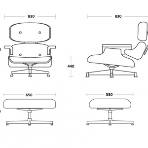 Кресло Eames Lounge Chair & Ottoman